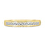 0.60 TCW princess cut moissanite wedding band in a sleek channel setting – modern and elegant gold ring, perfect for timeless bridal wear or stacking.