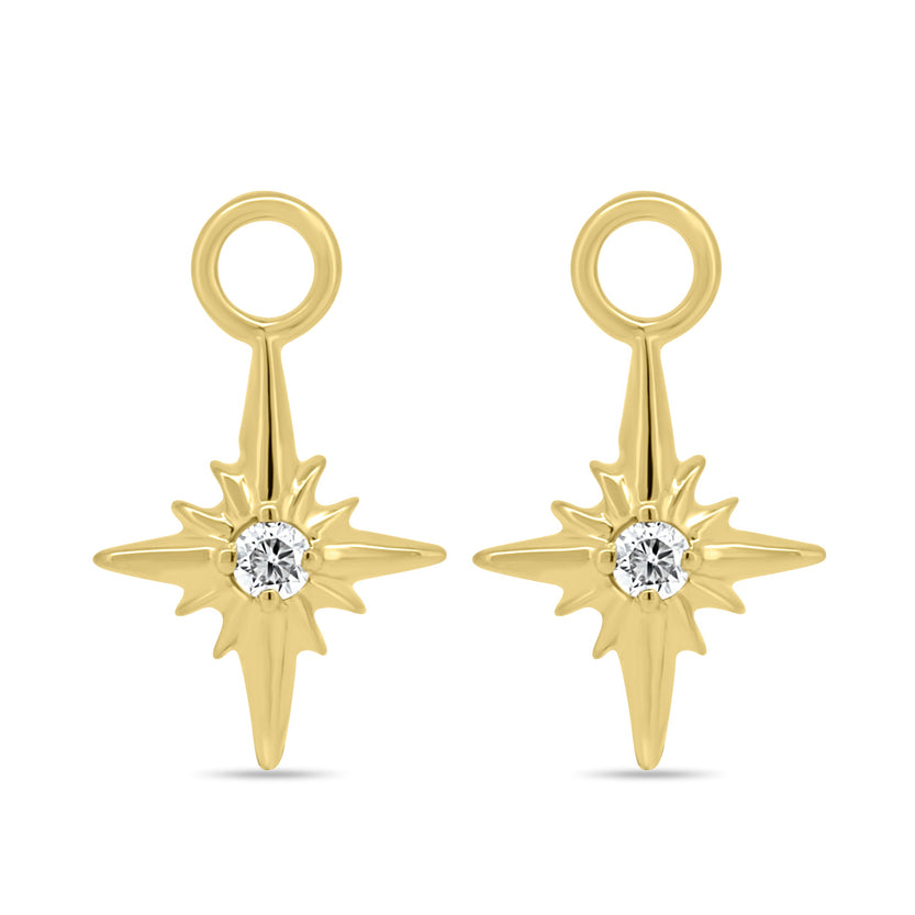 0.30 CT round cut moissanite diamond hoop earrings – dainty and sparkling gold hoops, perfect for everyday elegance or minimalist bridal style.