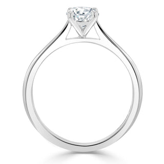 1.0 CT Radiant Cut Solitaire Moissanite Engagement Ring - crownmoissanite