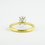 1.33 CT Oval Solitaire & Pave Setting Moissanite Engagement Ring - crownmoissanite