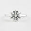 1.0 CT Round Shaped Moissanite Solitaire Engagement Ring - crownmoissanite