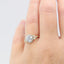 1.0 CT Round Shaped Moissanite Halo Engagement Ring - crownmoissanite
