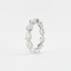 4.68 CT Pear Cut Full Eternity Moissanite Wedding Band - crownmoissanite