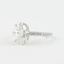 1.33 CT Oval Shaped Moissanite Hidden Halo Engagement Ring - crownmoissanite