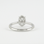 1.33 CT Oval Shaped Moissanite Hidden Halo Engagement Ring - crownmoissanite