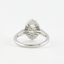 1.91 CT Oval Milgrain Vintage Halo Style Moissanite Engagement Ring - crownmoissanite