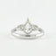 1.50 CT Pear Cut Three Stone Style Moissanite Engagement Ring - crownmoissanite
