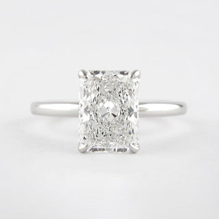 1.8 CT Radiant Shaped Moissanite Solitaire Engagement Ring - crownmoissanite