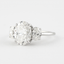 1.91 CT Oval Three Stone Moissanite Engagement Ring - crownmoissanite