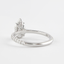 1.5 CT Pear Cut Pave Setting Moissanite Engagement Ring - crownmoissanite