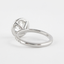 1.0 CT Round Cut Halo Style Moissanite Engagement Ring - crownmoissanite