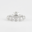 1.4 CT Round Cut Pave Setting Moissanite Engagement Ring - crownmoissanite