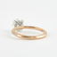 1.5 CT Round Shaped Moissanite Hidden Halo Engagement Ring - crownmoissanite