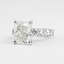 1.5 CT Cushion Shaped Moissanite Solitaire Engagement Ring - crownmoissanite