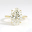 4.0 CT Oval Cut Solitaire Style Moissanite Engagement Ring - crownmoissanite