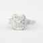 2.50 CT Radiant Three Stone Moissanite Engagement Ring - crownmoissanite