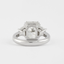 2.50 CT Radiant Three Stone Moissanite Engagement Ring - crownmoissanite