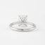 1.5 CT Cushion Solitaire & Pave Moissanite Engagement Ring - crownmoissanite