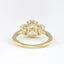 4.0 CT Oval Cut Three Stone Style Moissanite Engagement Ring - crownmoissanite