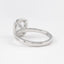 2.0 CT Elongated Cushion Shaped Moissanite Halo Engagement Ring - crownmoissanite