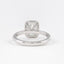 2.0 CT Elongated Cushion Shaped Moissanite Halo Engagement Ring - crownmoissanite