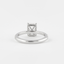 1.80 CT Radiant Hidden Halo & Pave Moissanite Engagement Ring - crownmoissanite