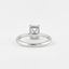 1.80 CT Radiant Hidden Halo & Pave Moissanite Engagement Ring - crownmoissanite