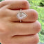 2.1 CT Pear Cut Halo Pave Moissanite Engagement Ring - crownmoissanite