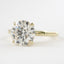 1.35 CT Round Hidden Halo Setting Moissanite Engagement Ring - crownmoissanite