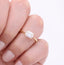 1.55 CT Emerald Shaped Moissanite Solitaire Engagement Ring - crownmoissanite