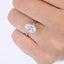 2.0-3.75 CT Oval Shaped Moissanite Bezel Solitaire Engagement Ring - crownmoissanite