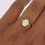 2.0 CT Oval Cut Bezel Solitaire Moissanite Engagement Ring - crownmoissanite