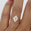 1.0 CT Marquise Shaped Moissanite Bezel Solitaire Engagement Ring - crownmoissanite
