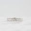 1.0 TCW Round Cut Half Eternity Moissanite Wedding Band - crownmoissanite