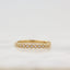 0.22 CT Round Shaped Moissanite Milgrain Half Eternity Wedding Band - crownmoissanite