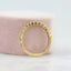 0.22 CT Round Shaped Moissanite Milgrain Half Eternity Wedding Band - crownmoissanite