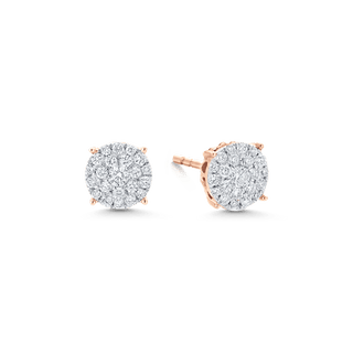 2.0 TCW Round Moissanite Diamond Studs Earrings - crownmoissanite