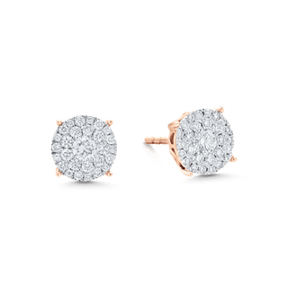 3.20 TCW Round Moissanite Diamond Studs Earrings - crownmoissanite