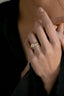 1.10 CT Oval cut Bezel Setting Moissanite Engagement Ring