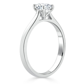 1.0 CT Radiant Cut Solitaire Moissanite Engagement Ring - crownmoissanite