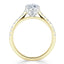 1.33 CT Pear Shaped Moissanite Solitaire Engagement Ring - crownmoissanite