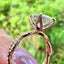 4.11 CT Round Cut Twisted Pave Moissanite Engagement Ring - crownmoissanite