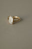 3.0 CT Emerald Shaped Moissanite Solitaire Engagement Ring
