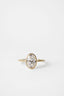 2.2 CT Oval Bezel Moissanite Engagement Ring