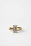 3.0 CT Emerald Shaped Moissanite Solitaire Engagement Ring