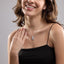 3.0 TCW Round & Baguette Moissanite Diamond Pendant Necklace - crownmoissanite