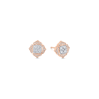 0.54 TCW Round Moissanite Diamond Stud Earrings - crownmoissanite