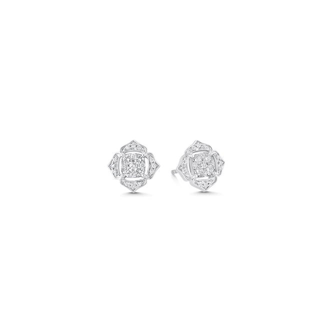 0.35 TCW Round Moissanite Diamond Stud Earrings - crownmoissanite