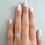 1.60 CT Emerald Shaped Moissanite Hidden Halo Engagement Ring - crownmoissanite
