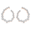3.59 TCW Round Moissanite Diamond Hoop Earrings - crownmoissanite